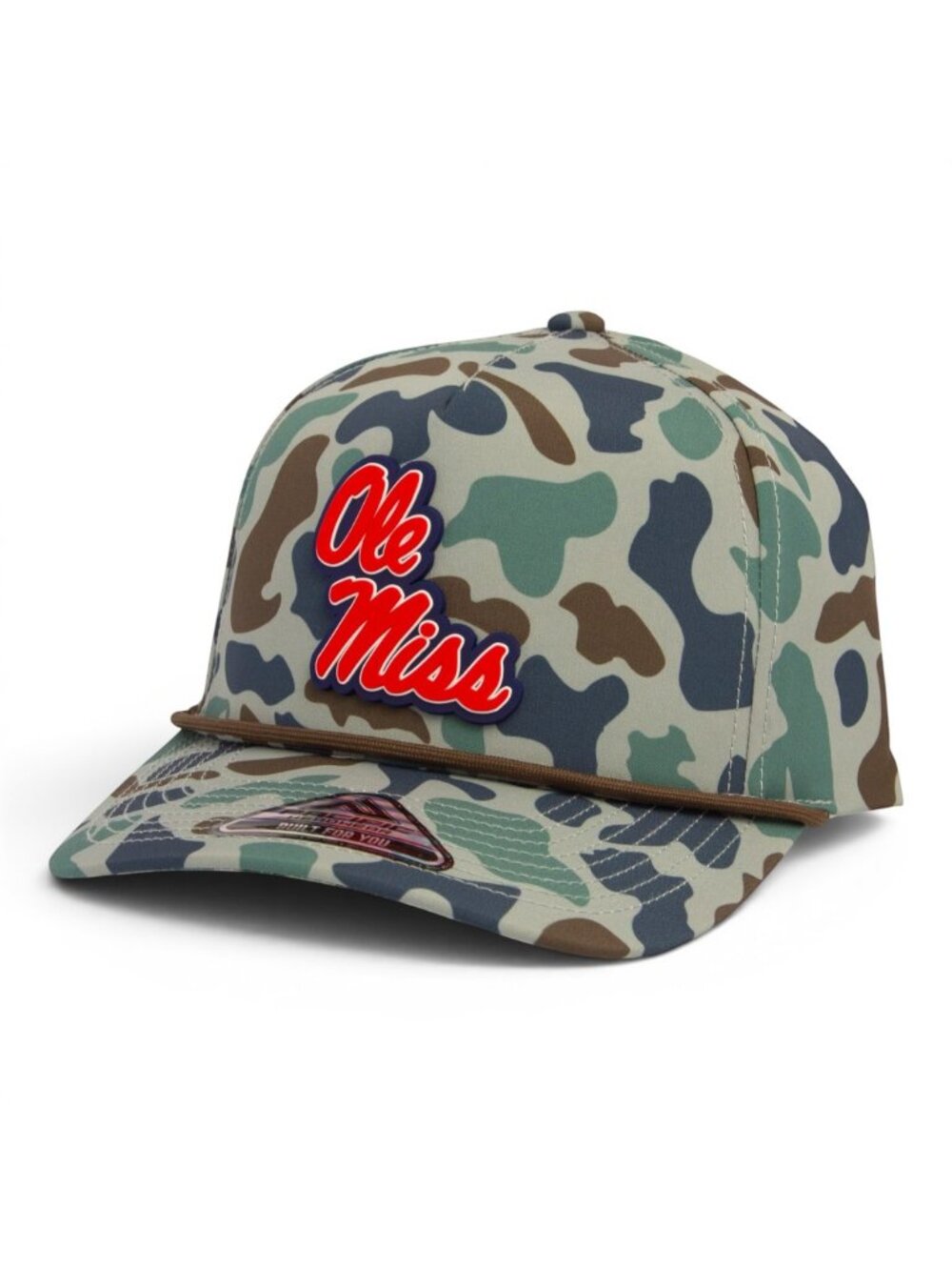 Ole Miss Rebels 3D Duck Camo Rope Hat- Mallard